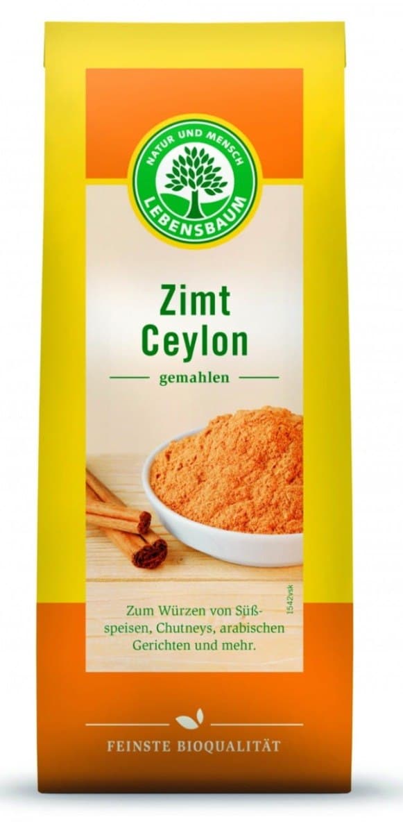 Lebensbaum - Ceylon Cinnamon - Spice Powder - 50g – Lebensbaum förpackning