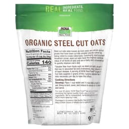NOW Foods - Organic Steel Cut Oats - 907g