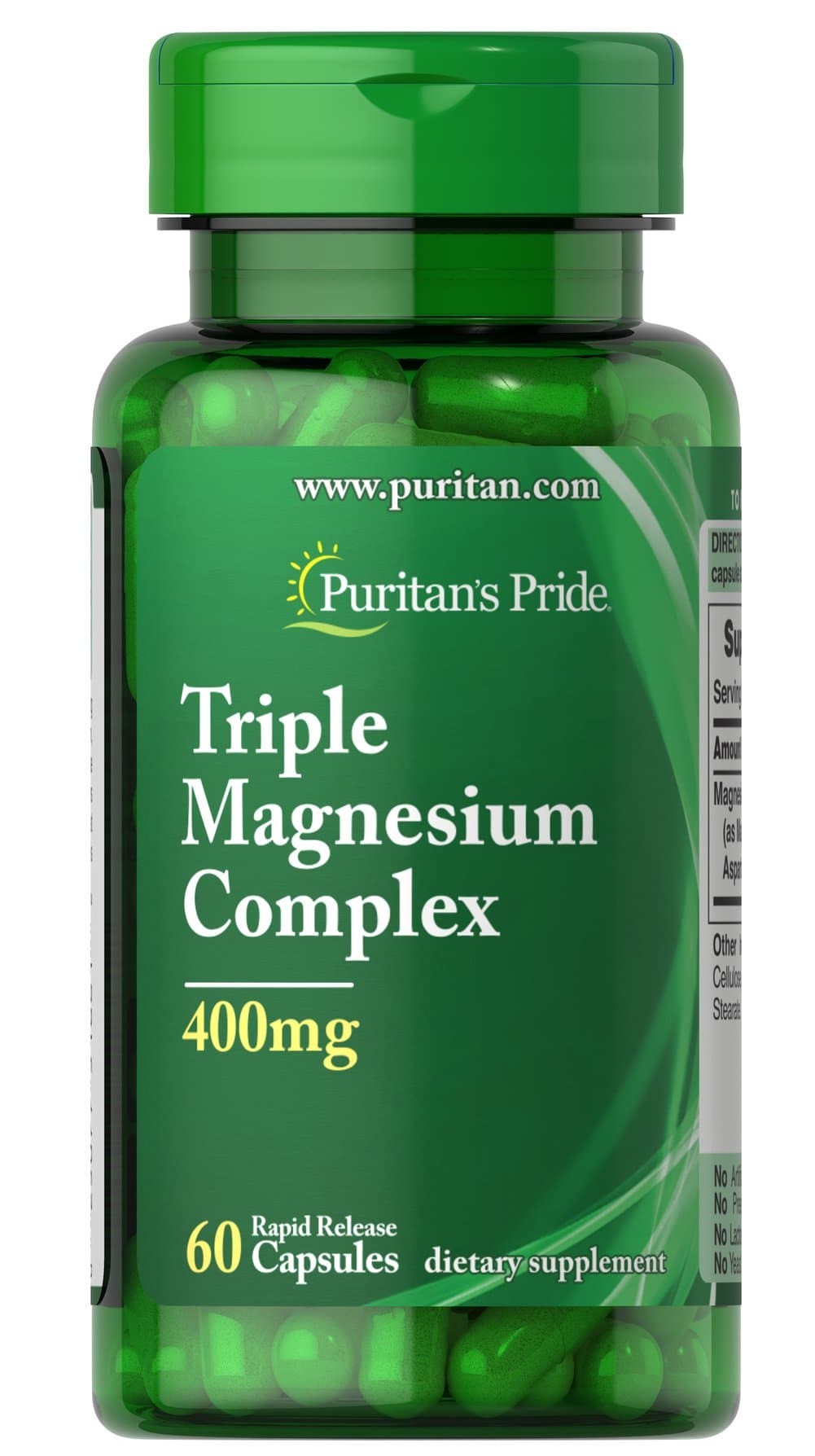 Puritan's Pride - Triple Magnesium Complex - 30 Caps