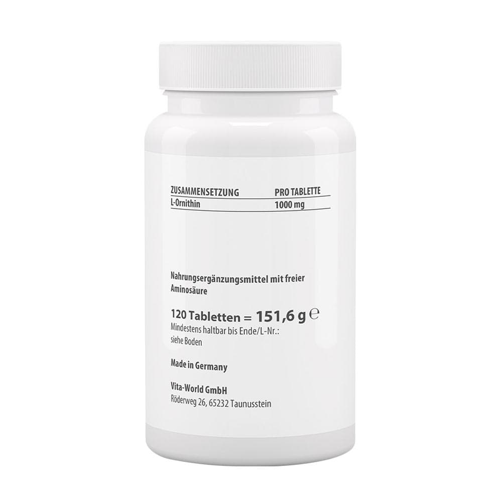 Vitaworld - L-Ornithine - 120 Tabs