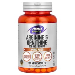 NOW Foods - Arginine & Ornithine - 100 Veg Capsules