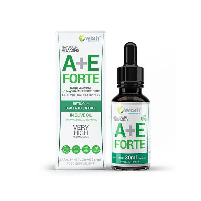 Wish - Natural Vitamins A+E Forte - 30ml / 900 drops – Wish