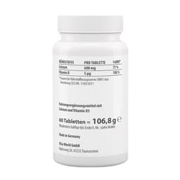 Vitaworld - Calcium 600 Plus Vitamin D3 - 60 Tabs