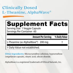 Doctor's Best - L-Theanine Alphawave - 60 Vcaps