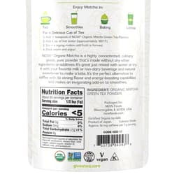 NOW Foods - Organic Matcha Green Tea Powder - 85g