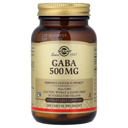 Solgar - GABA - 50 Vegetable Caps - 50 caps