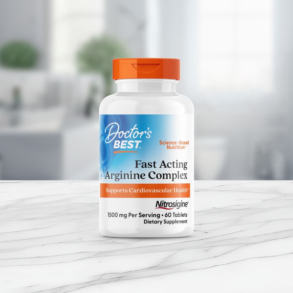 Doctor's Best - Nopeuttava Arginiini-kompleksi Nitrosigine kanssa - 60 tablettia