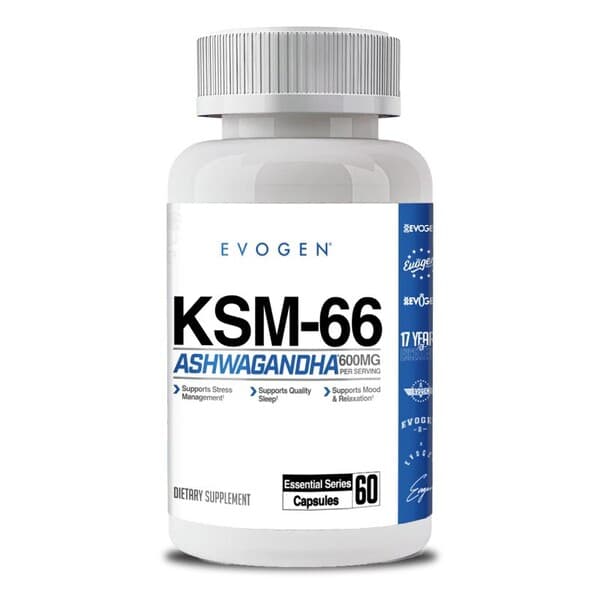Evogen - KSM-66 Ashwagandha - 60 Caps – Evogen förpackning