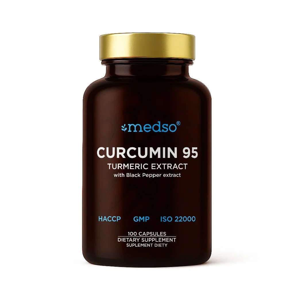 Medso - Curcumin 95 Turmeric Extract - 100 Capsules – Medso förpackning
