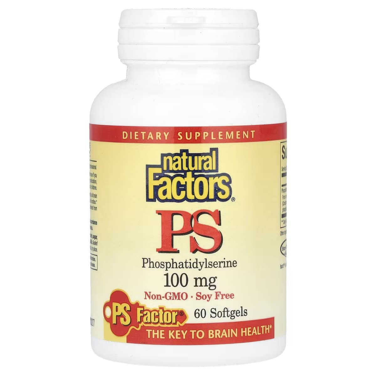 Natural Factors - PS Fosfatidylseriini - 60 pehmeägelia