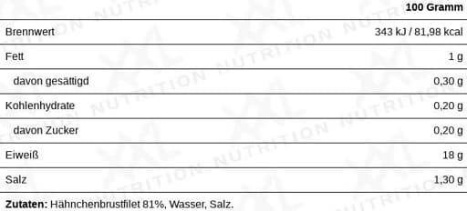 XXL Nutrition - Broilerinfilee suolaliemessä - 160 g