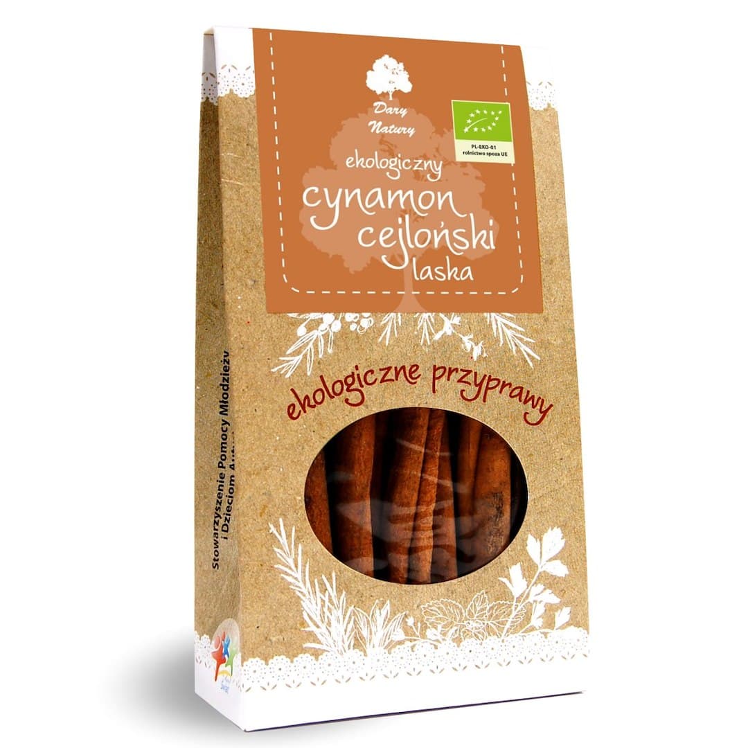 Dary Natury - Organic Ceylon Cinnamon - 30g – Dary Natury förpackning