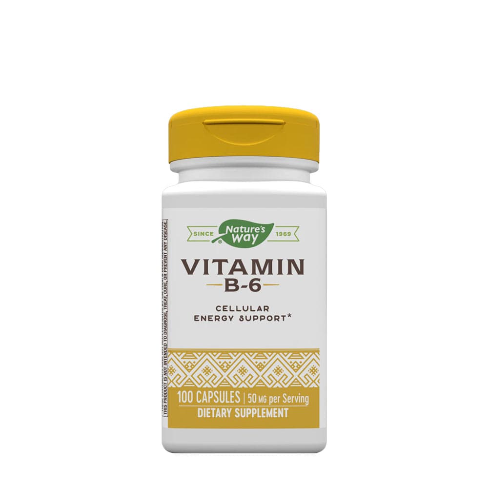 Nature's Way - Vitamin B-6 - 100 Caps – Nature's Way förpackning