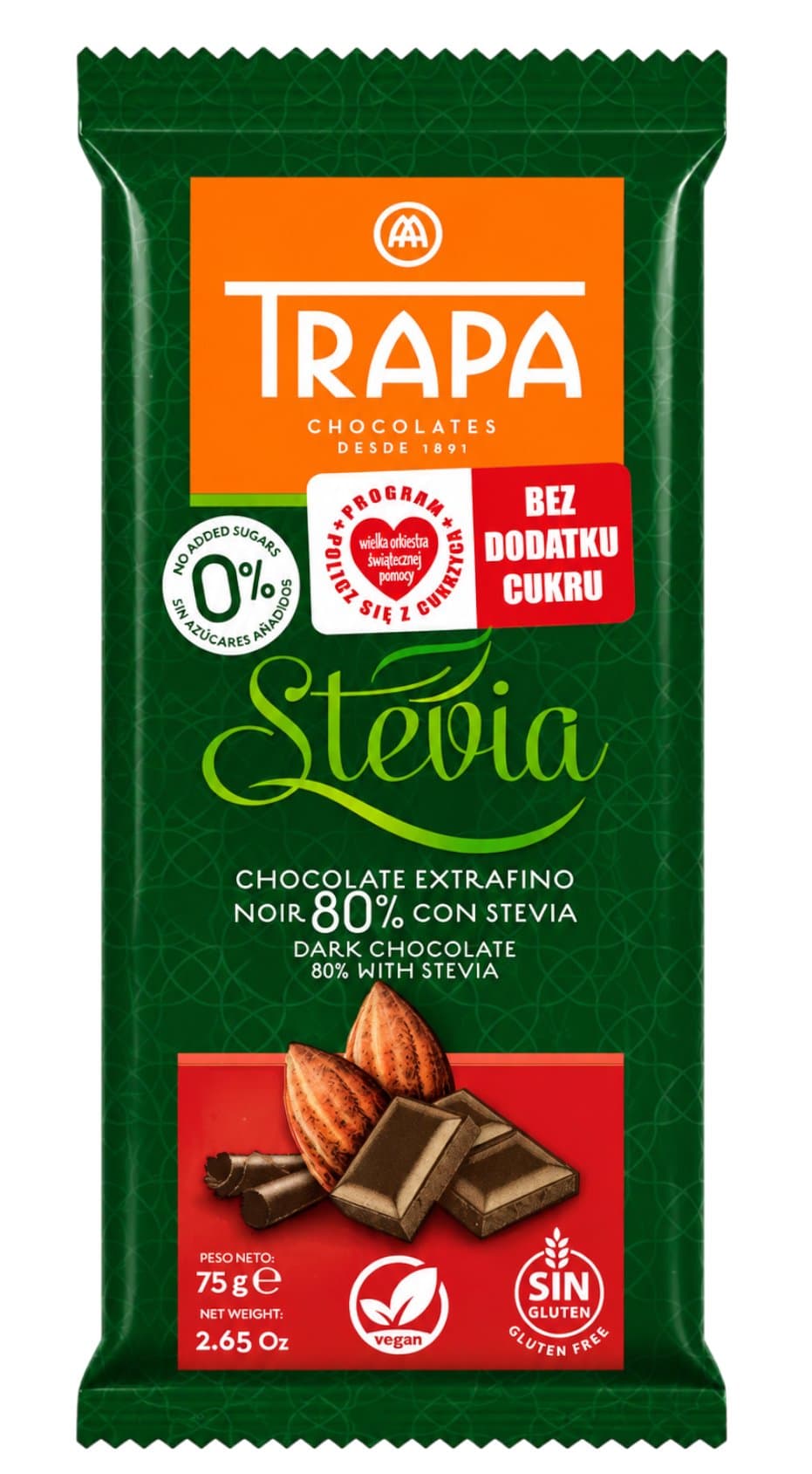 Trapa - Chocolate Extrafino – Trapa förpackning