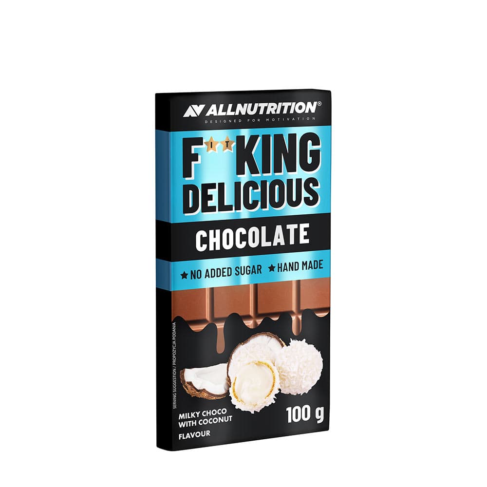 Allnutrition - Fitking Delicious Chocolate Milky Choco With Coconut - 100g – Allnutrition förpackning