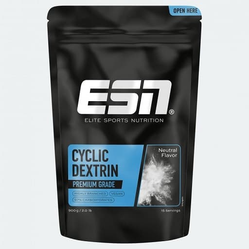 ESN (Elite Sports Nutrition) - Cykliskt dextrin - 900 g – ESN (Elite Sports Nutrition) förpackning