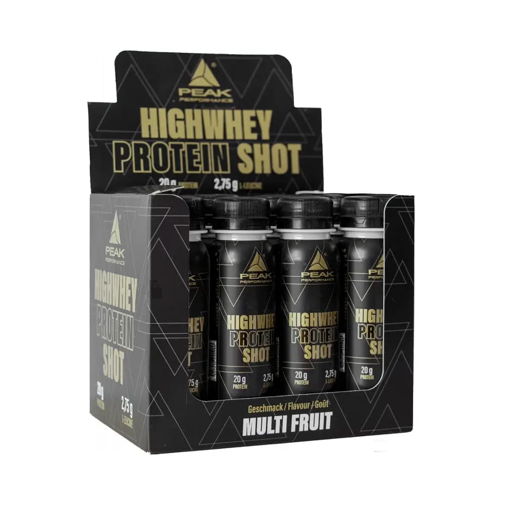 Peak - Highwhey Protein Shot (12X100ml) - Multi Fruit – Peak emballage