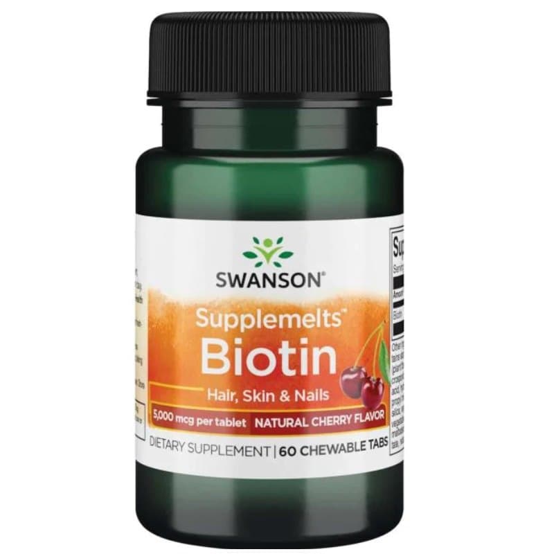 Swanson - Products - Biotin 2500mcg - 60 Gummies Tabs – Swanson förpackning