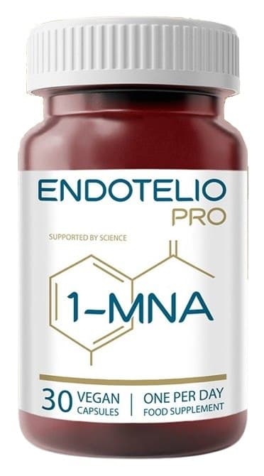 Endotelio - Pro 1-MNA - 30 Capsules – Endotelio förpackning