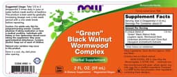 NOW Foods - Fresh Green Black Walnut Wormwood Complex - 60ml