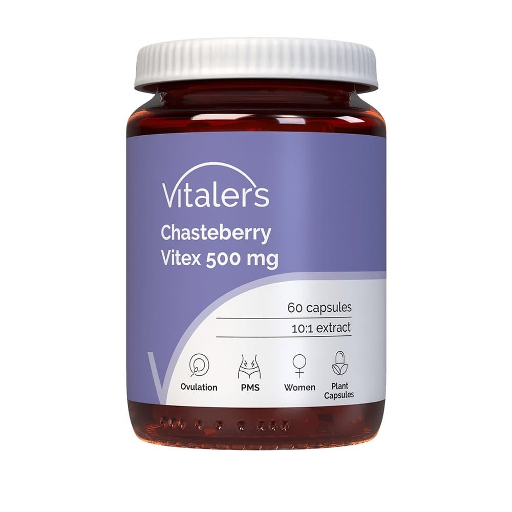 Vitalers - Chasteberry Vitex - 60 capsules – Vitalers förpackning