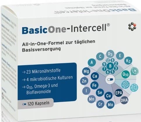 Intercell - Basicone-Intercell - All-In-One Multivitamin Formula - 120 Kapseln – Intercell förpackning