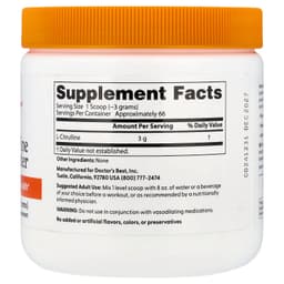Doctor's Best - L-Citrulline Powder - 200g