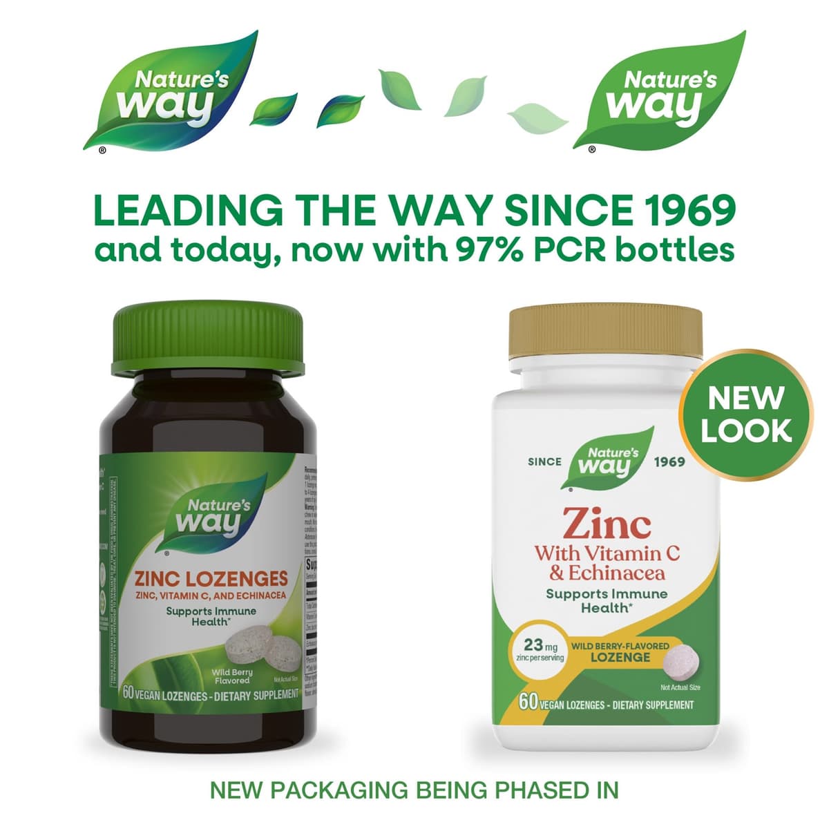 Nature'S Way - Zinc Lozenges (Wild Berry - 60 Tabs)