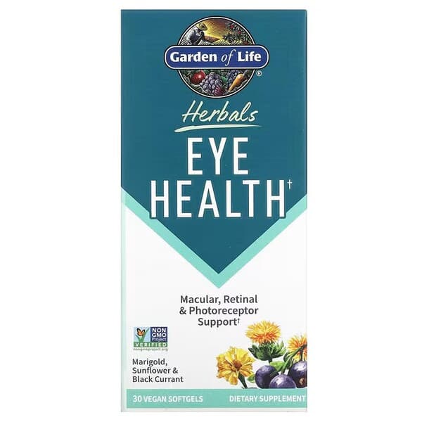 Garden Of Life - Herbals Eye Health - 30 Vegan Sgels – Garden Of Life förpackning