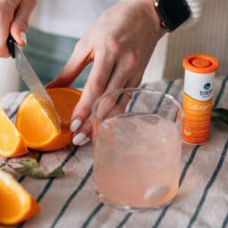 Trace Minerals Collagen Effervescent - Peach Mango - 10 Effervescent Tabs - 10 Tabs / 1.52oz (43g)