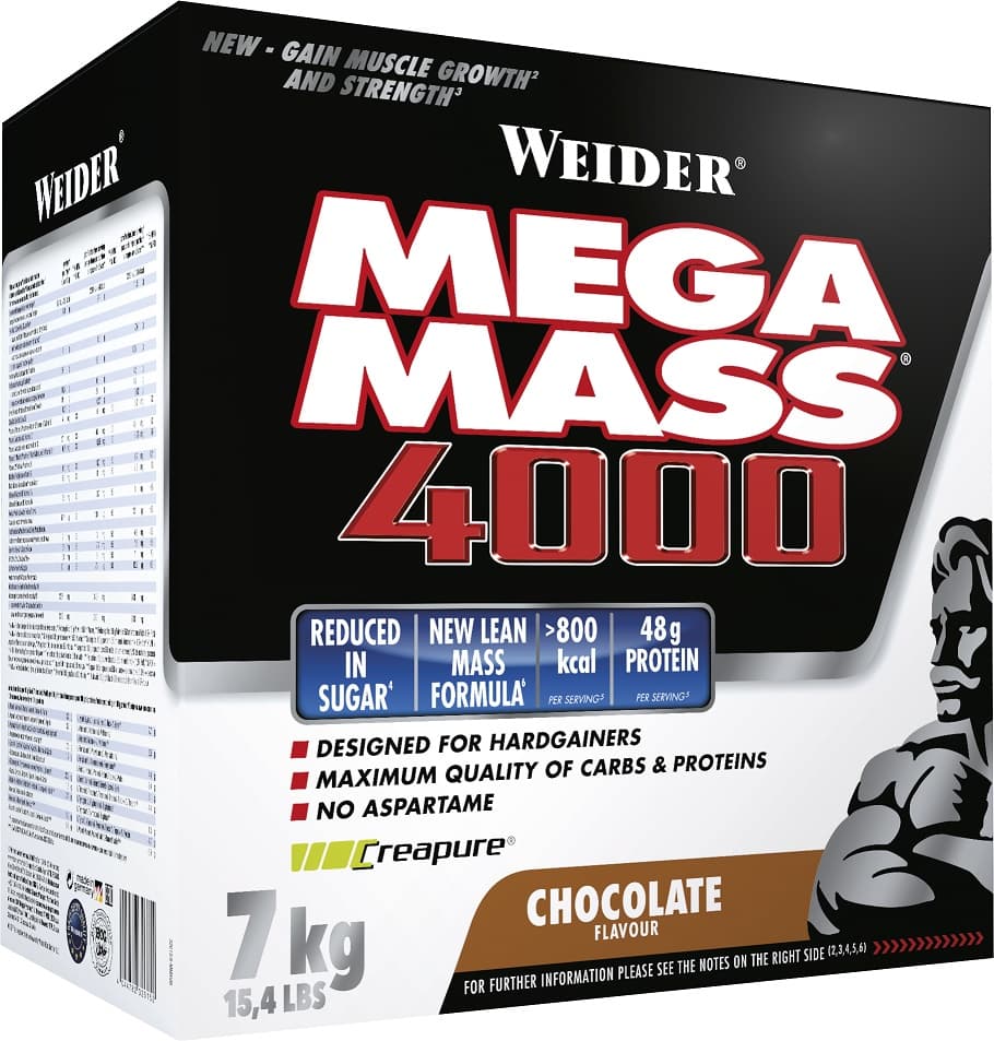 Weider Mega Mass 4000 – Weider förpackning