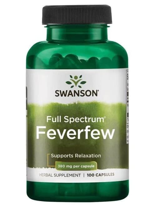 Swanson - Full Spectrum Feverfew - 380mg, 100 Caps