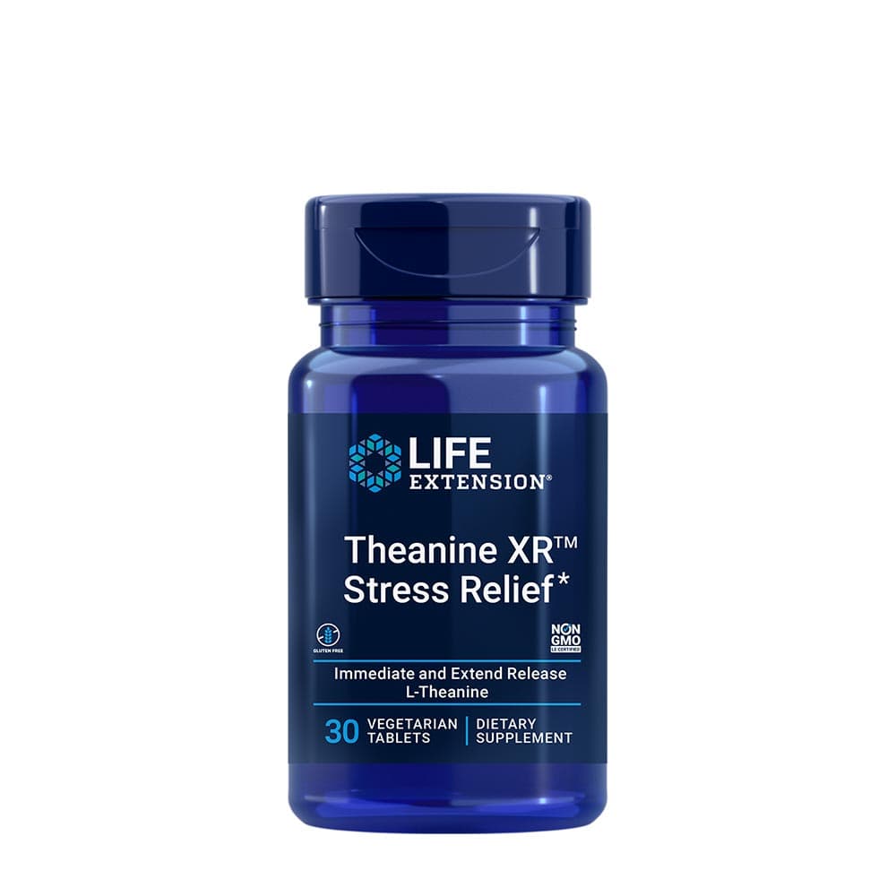 Life Extension - Theanine Xr Stress Relief - 30 Tabs – Life Extension förpackning