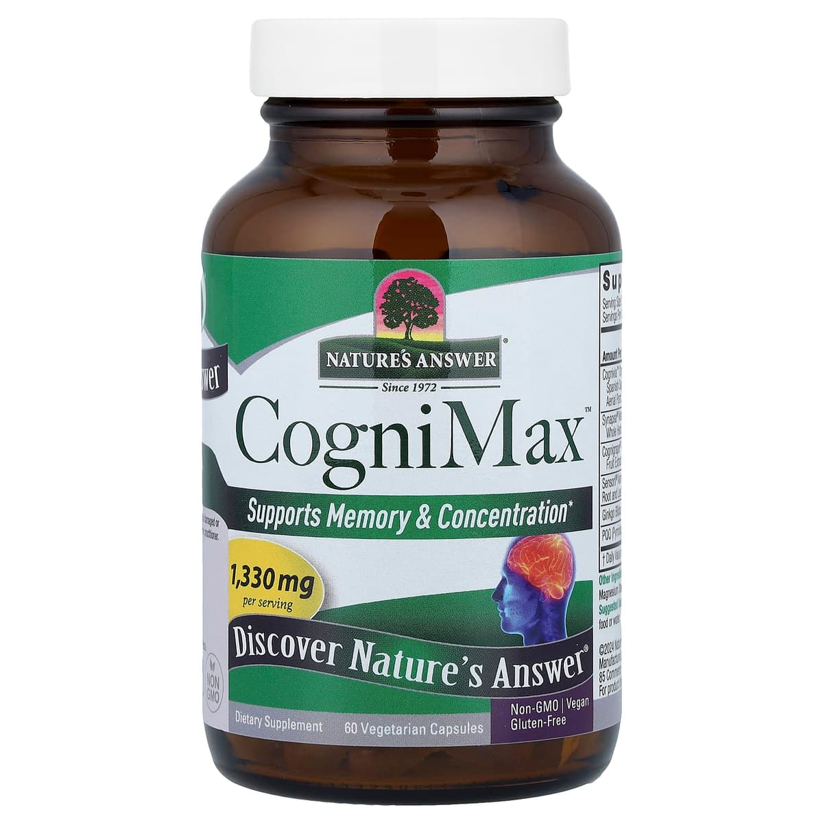 Nature's Answer - Cognimax - 60 Vcaps