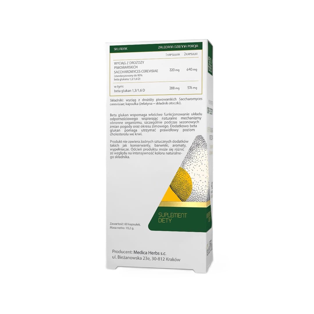 Medica Herbs - Beta Glucan 1,3/1,6D - 60 Kaps
