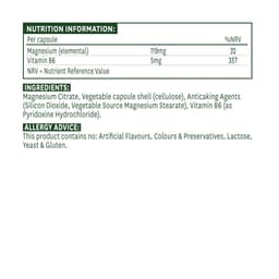 Natures Aid - Magnesium Citrate - 60 Caps