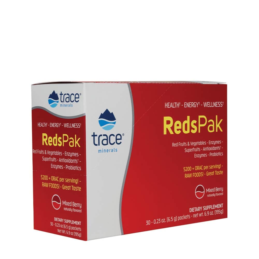 Trace Minerals Reds Pak - 30 Packs – Trace Minerals förpackning