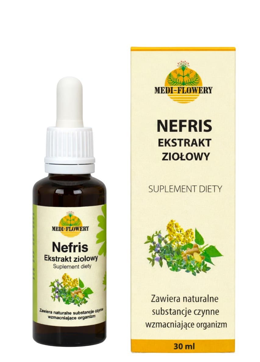 Medi-Flowery - Nefris Herbal Extract - 30ml – Medi-Flowery förpackning