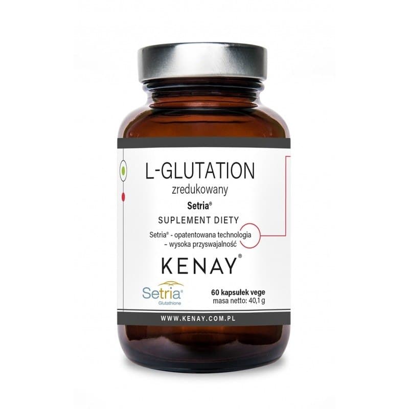 Kenay - L-Glutathione Reduced Setria® - 60 Caps – Kenay förpackning