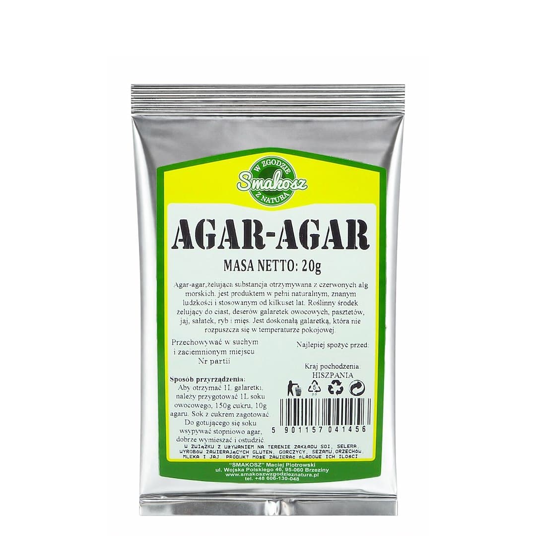 Smakosz - Agar-Agar - 20g – Smakosz förpackning