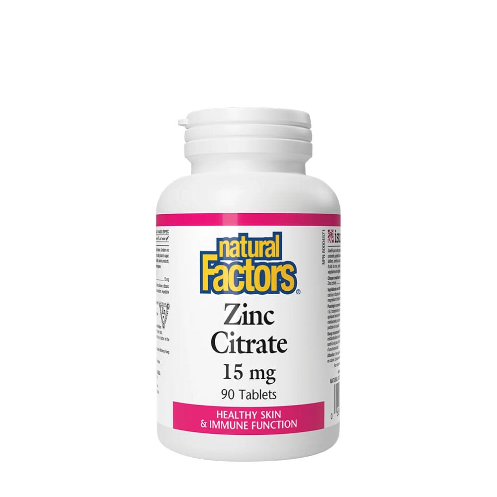 Natural Factors - Zinc Citrate – Natural Factors förpackning
