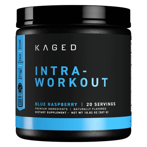 Kaged Muscle - Intra-Workout, Blue Raspberry - 307g – Kaged Muscle förpackning