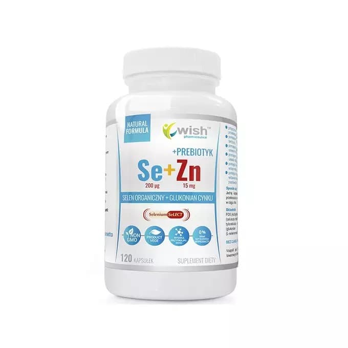 Wish - Se+Zn +Prebiotic - 120 Caps – Wish förpackning