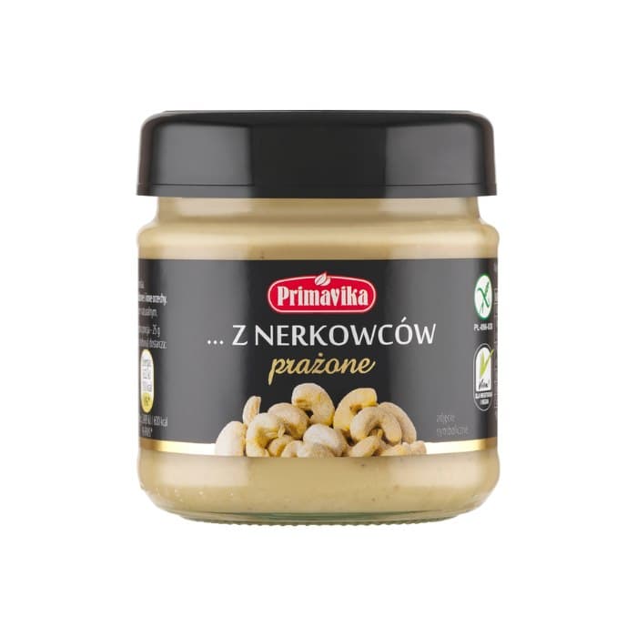 Primavika - Cashew Butter 185g – Primavika förpackning