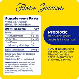 Enzymedica - Fiber+ Gummies - 90 Gummies