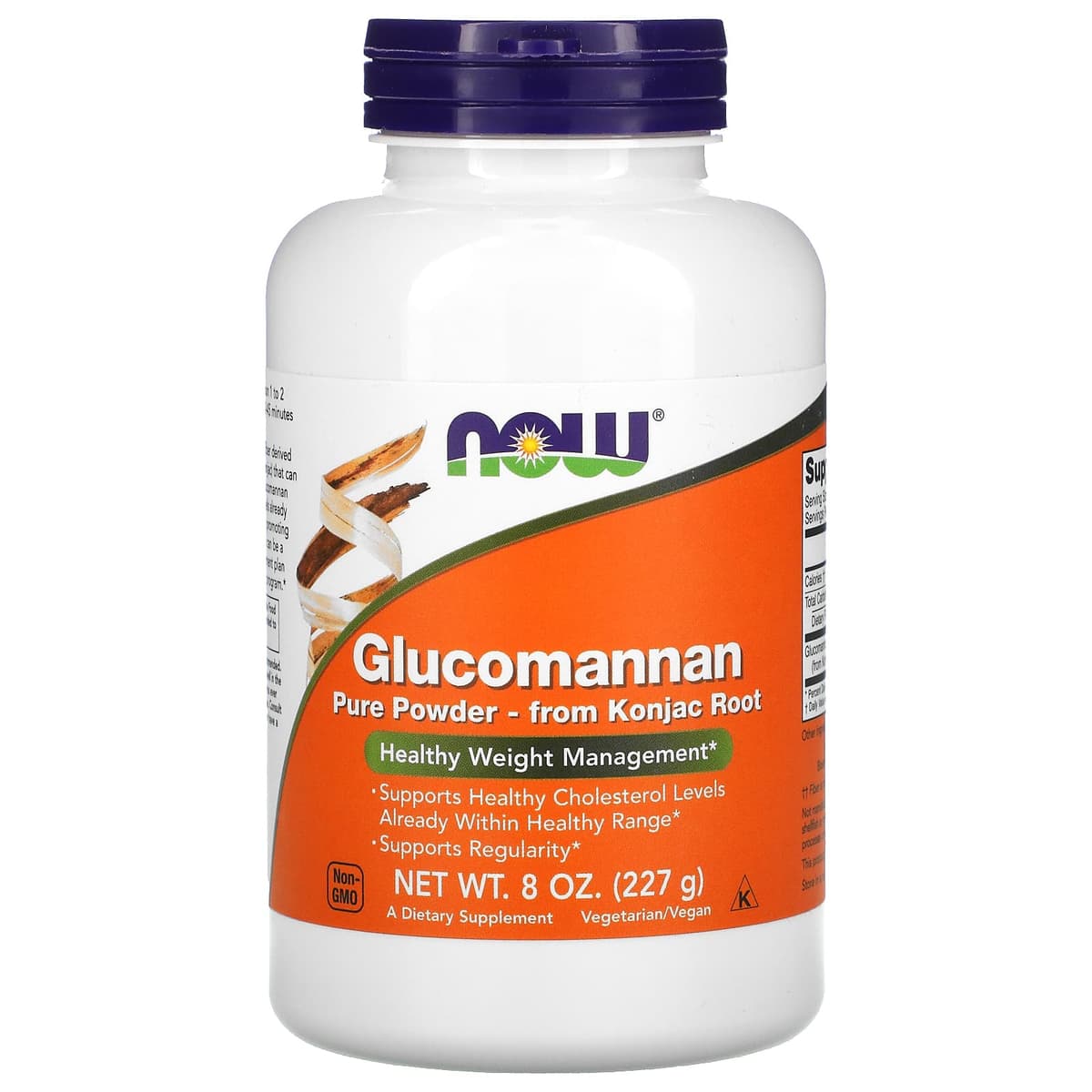 NOW Foods - Glucomannan From Konjac Root, Pure Powder - 227g
