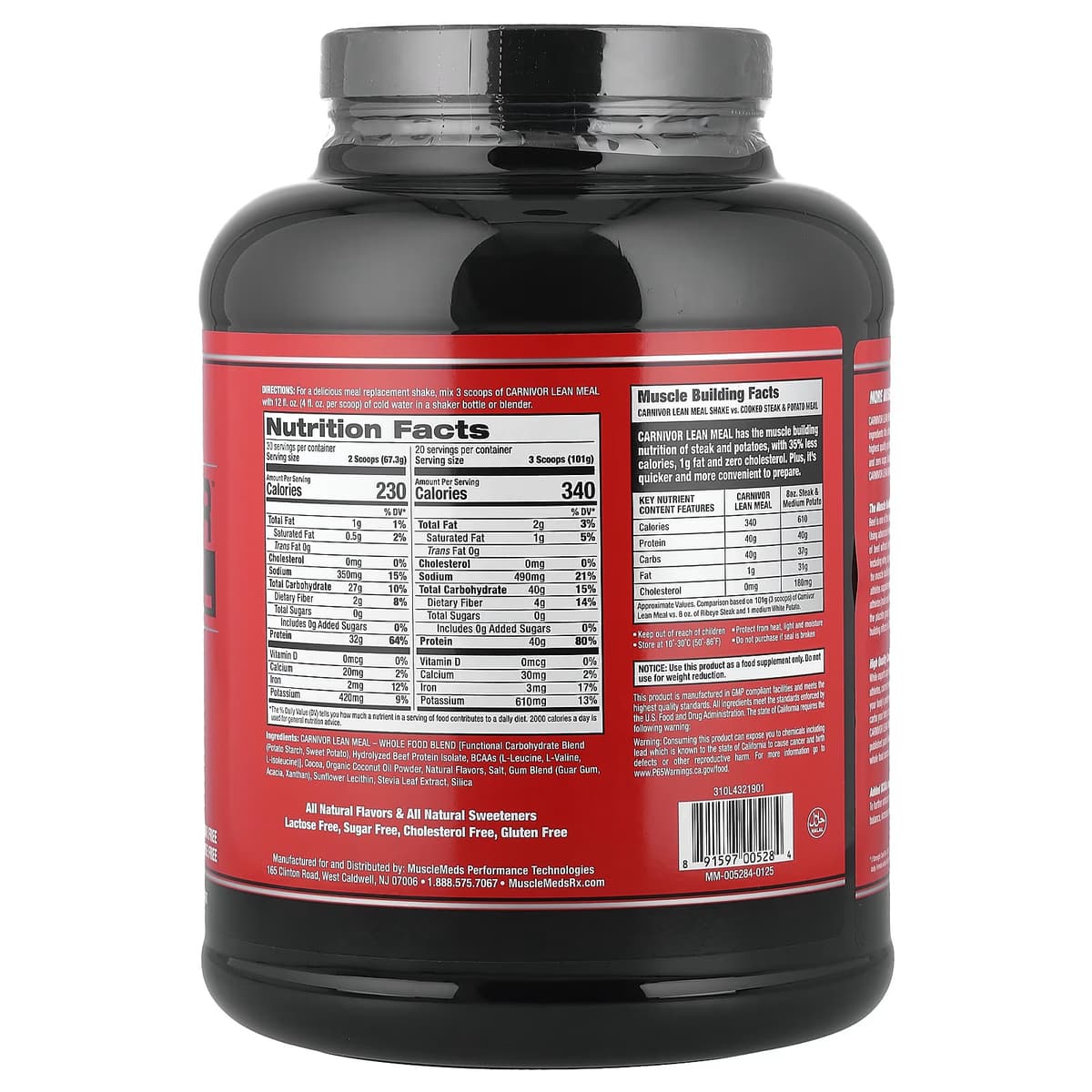 Musclemeds - Chocolate Fudge - 30 Servings - 1948g