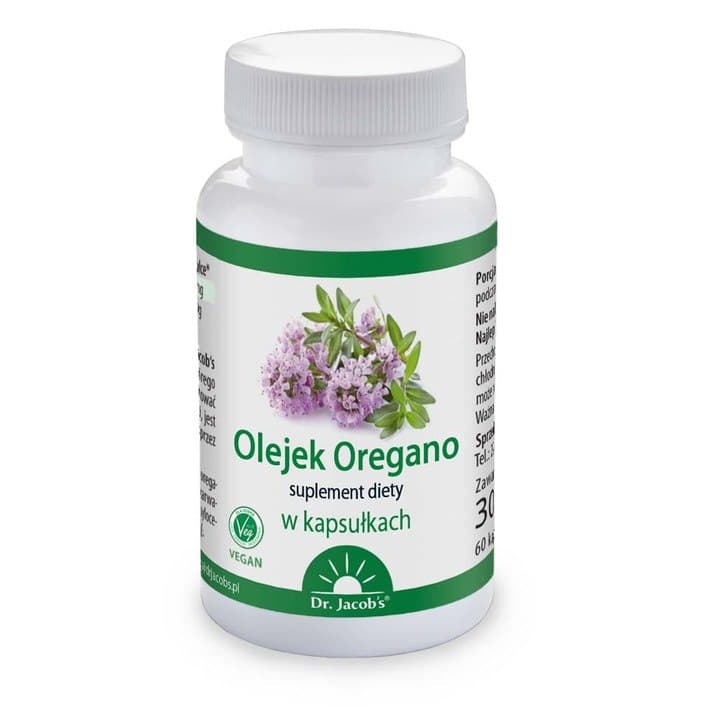 Dr. Jacob's - Oregano Oil - 60 Caps – Dr. Jacob's förpackning