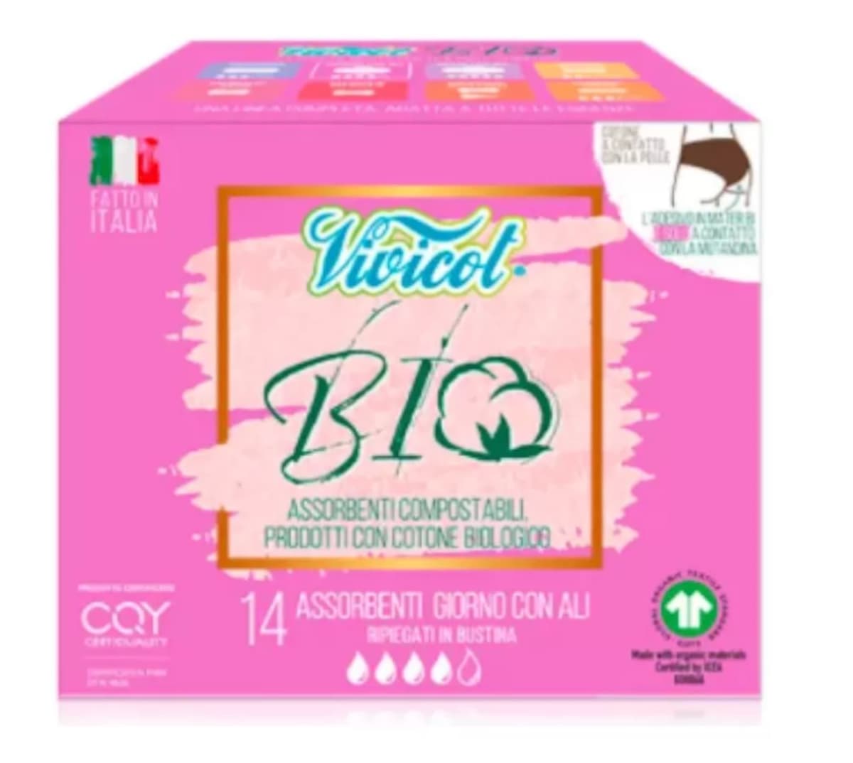Vivicol - BIO Sanitary Pads - 14 Pads