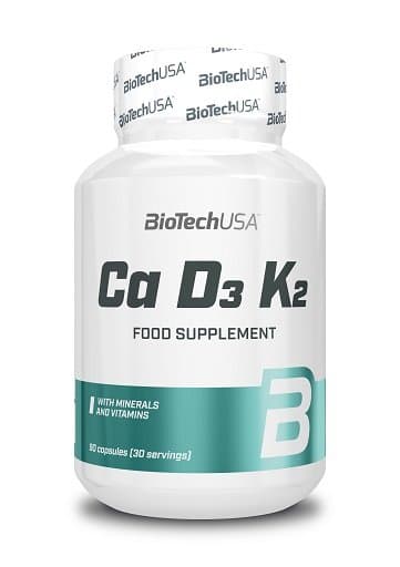 BioTechUSA - Calcium D3 K2 - 90 kapsler – BioTechUSA